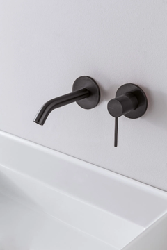 40MM - Wall-mounted single handle stainless steel washbasin mixer by Rubinetterie Treemme - view 3
